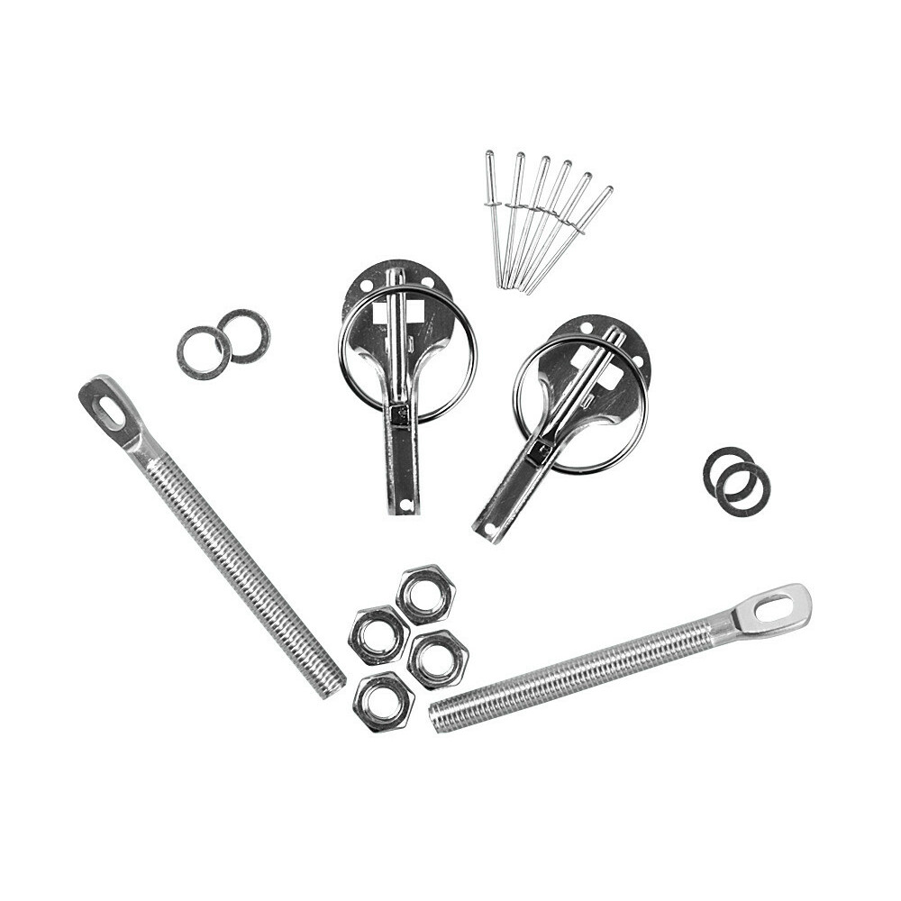 Ganci Per Cofano In Gomma Mountney Classic | Set Da 2 | Cinghie Elastiche Grandi 120mm Per Fissaggio Bagagliaio | Fissaggi Auto D'Epoca