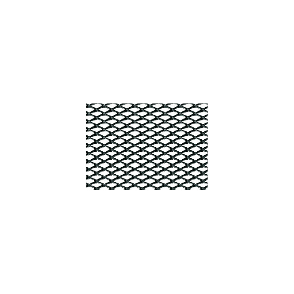 Racing Grill - Rombo fine 2x4 mm - 100x33 cm - Nero anodizzato