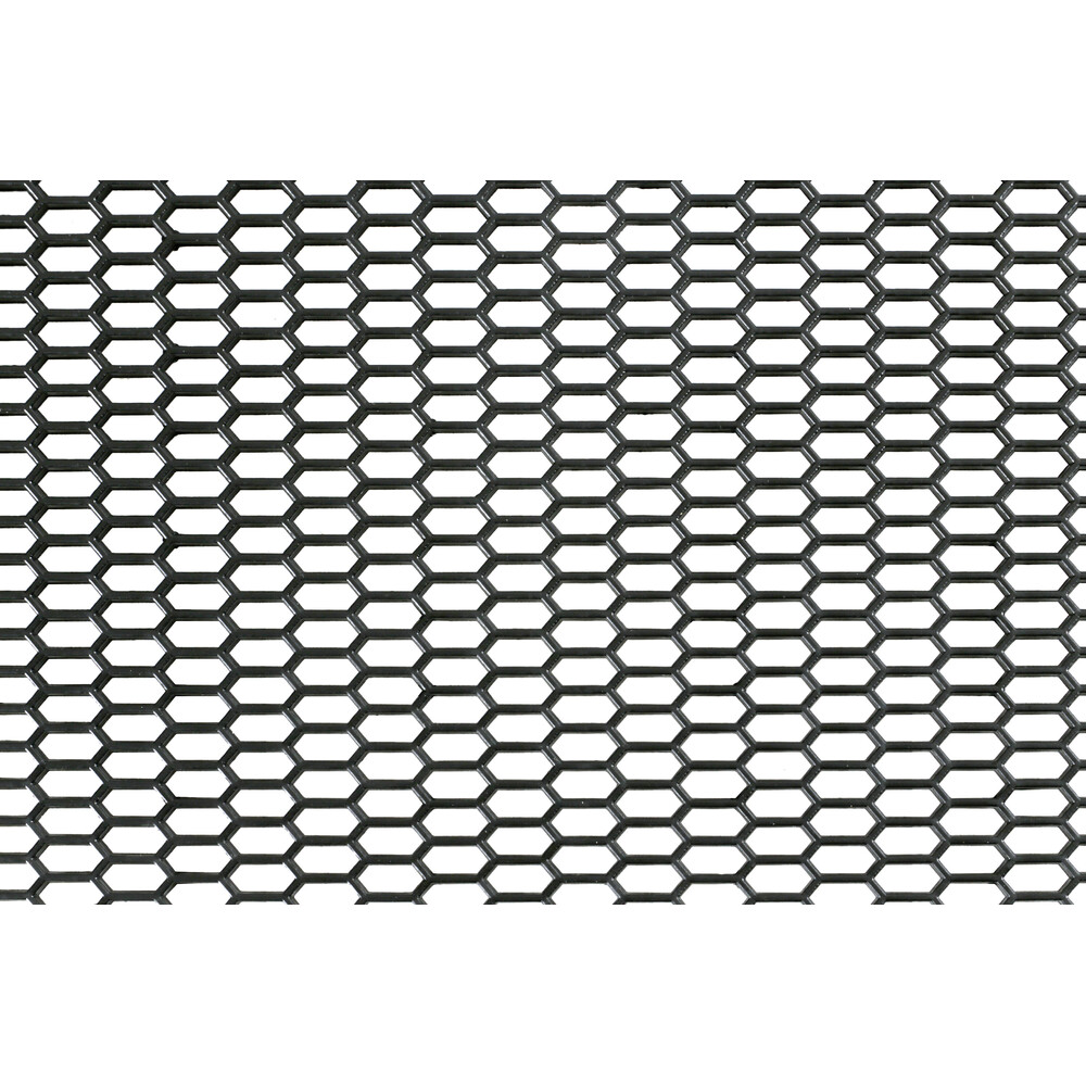 Original-Look, griglia aerazione in PP - Esagono fine 8x18 mm - 120x40 cm - Nero