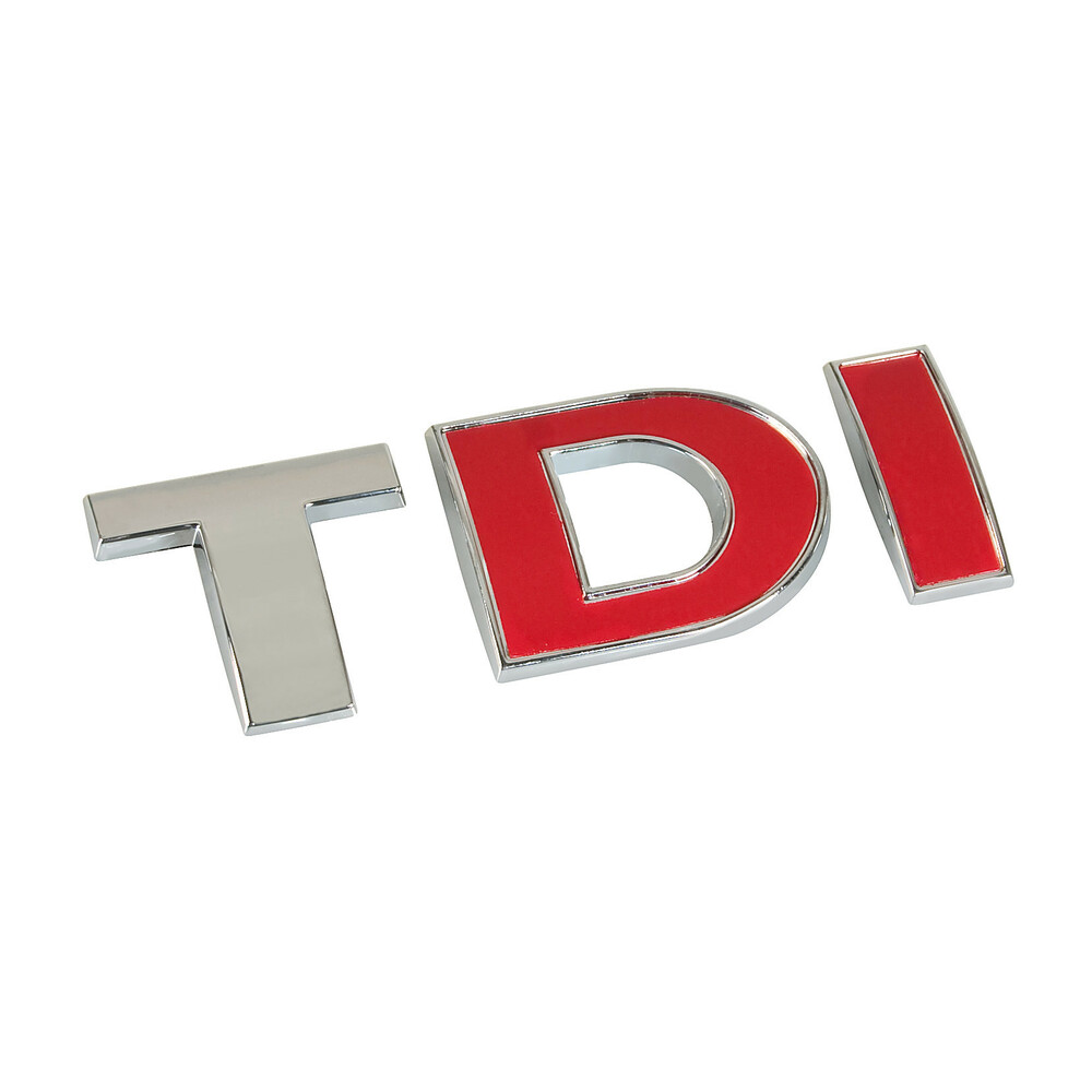 Emblema 3D cromato bicolore - TDI