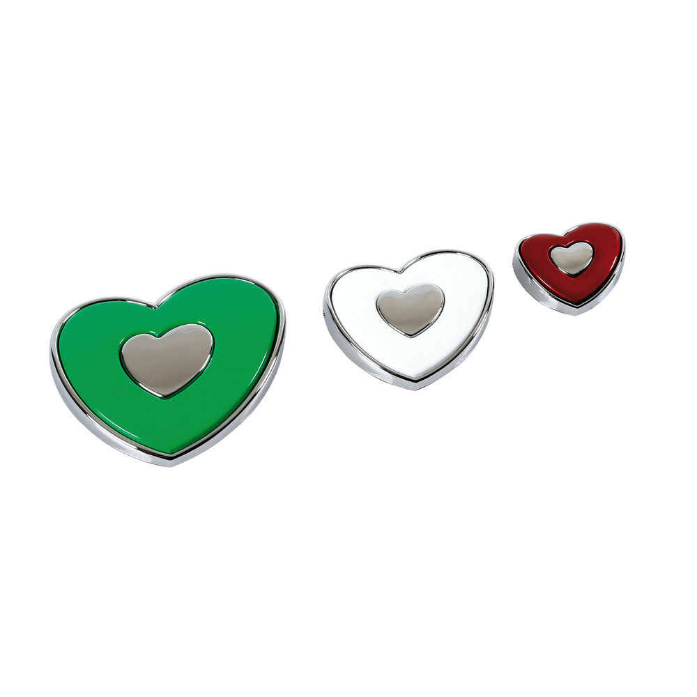 Hearts cuori tricolore, decorazioni adesive