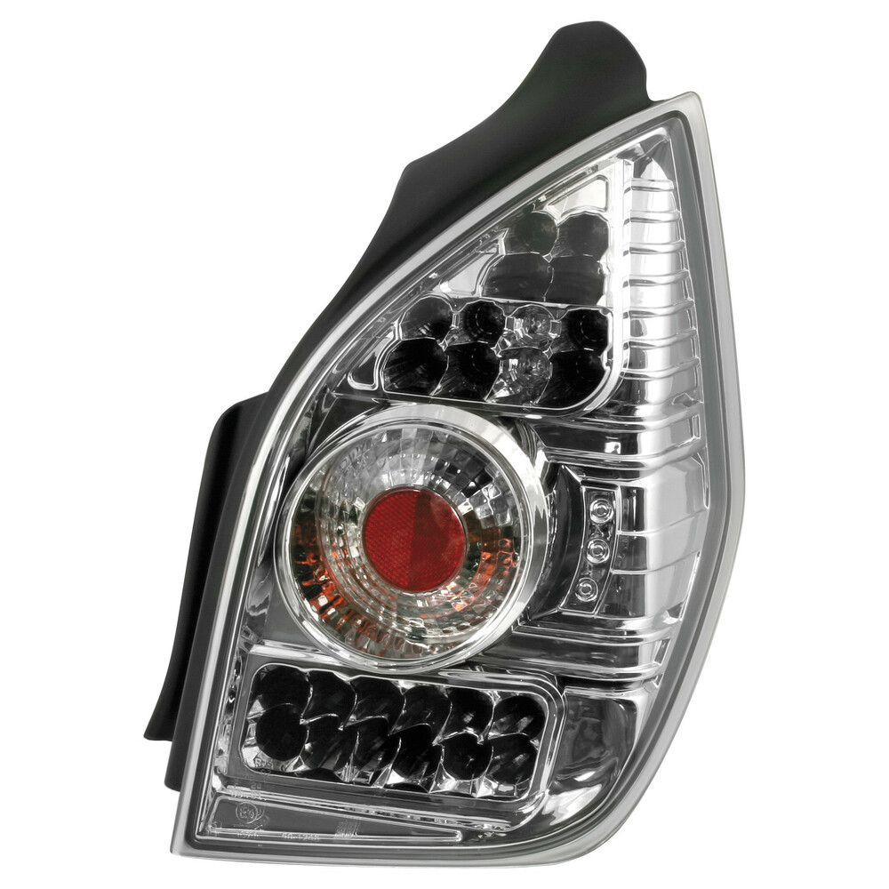 Pair of rear LED lights - compatible for  Citroën C2 (9/03>) - Chrome