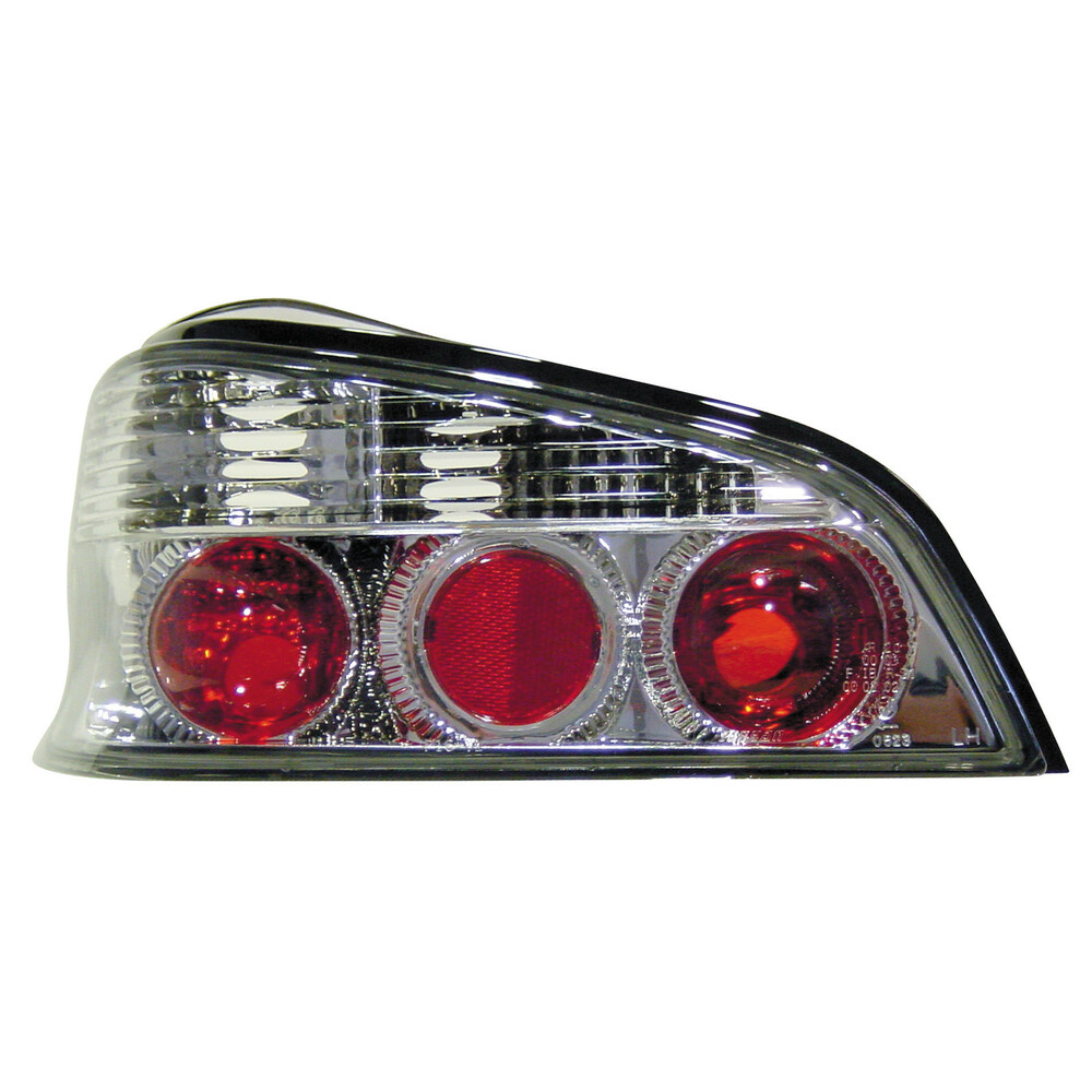 Pair of rear lights - compatible for  Peugeot 106 (5/96-6/04) - Chrome