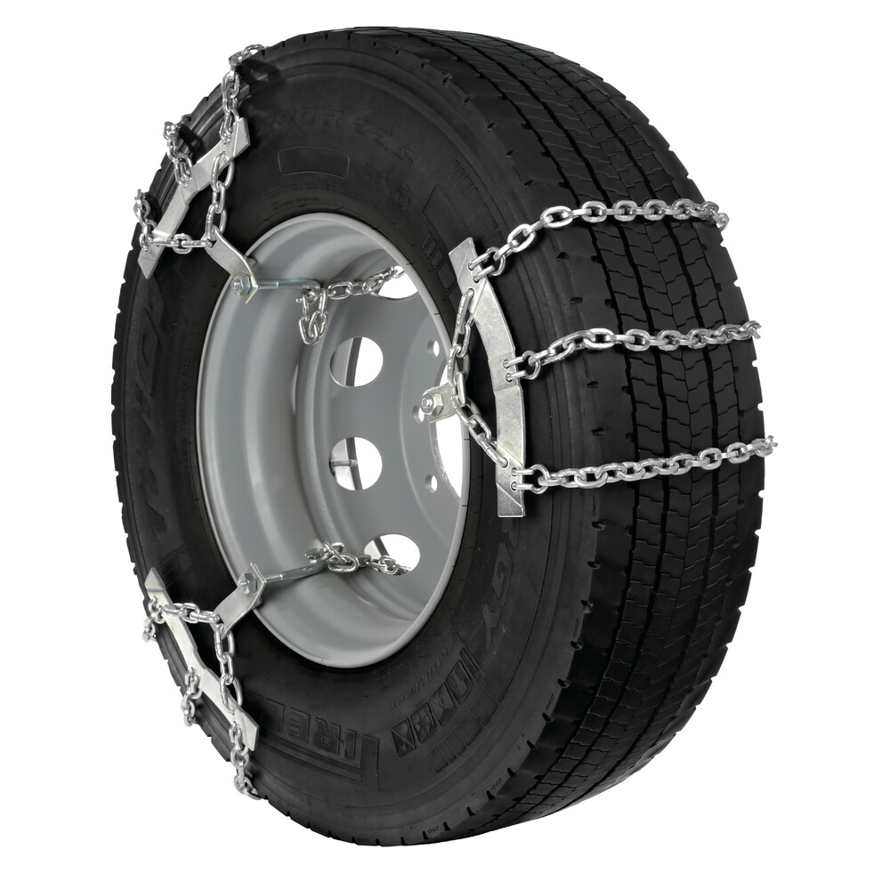 Track sector chains for trucks