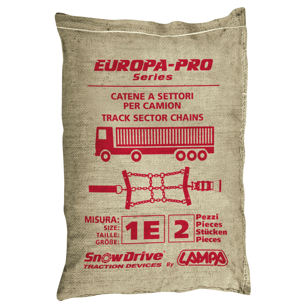 Track sector chains for trucks, Europa-Pro series, 2 pcs - 1E