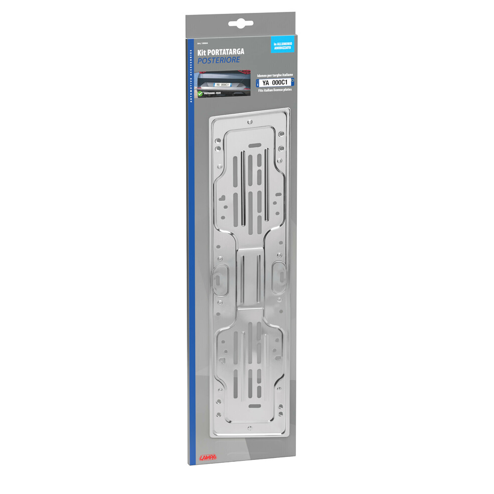 Anodized aluminium rear licence plate holder