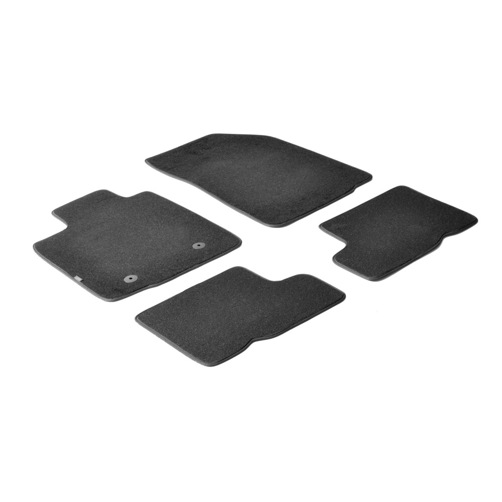 Set tappeti su misura in moquette - Nero -  Dacia Sandero (09/08>12/12) -  Dacia Sandero Stepway (07/09>12/12)