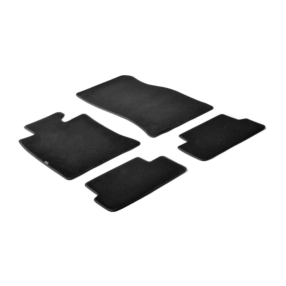 Tappetini Auto Su Misura Per Volkswagen Transporter T5 (2003-2015) – Moquette Antiscivolo Con Bordatura Bicolore E Salvatacco In Gomma
