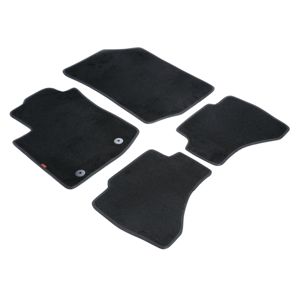 Set tappeti su misura in moquette - Nero -  Citroen C1 3p (06/14>) -  Citroen C1 5p (06/14>) -  Citroen C1 Airscape 3p (06/14>) 