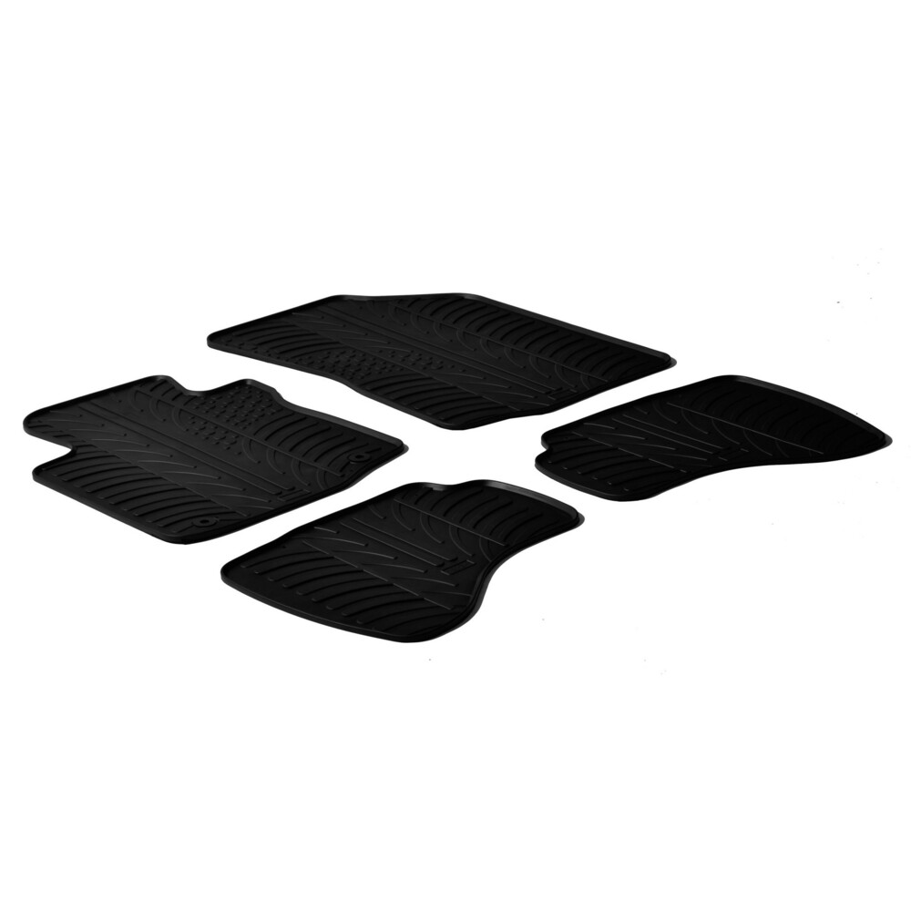 Tailored rubber mats - compatible for  Citroen C1 3p (05/05>05/14) 1 fix driver side -  Citroen C1 5p (05/05>05/14) 1 fix driver side -  Peugeot 107 3p (07/05>02/12) 1 fix driver side -  Peugeot 107 5p (07/05>02/12) 1 fix driver side -  Toyota Aygo 3p (09/05>02/12) 1 fix driver side -  Toyota Aygo 5p (09/05>02/12) 1 fix driver side