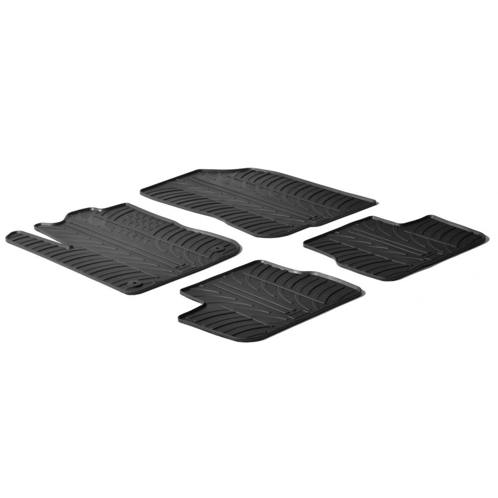 Tailored rubber mats - compatible for Peugeot 208 3p (04/12>07/18) - Peugeot 208 5p (04/12>10/19)