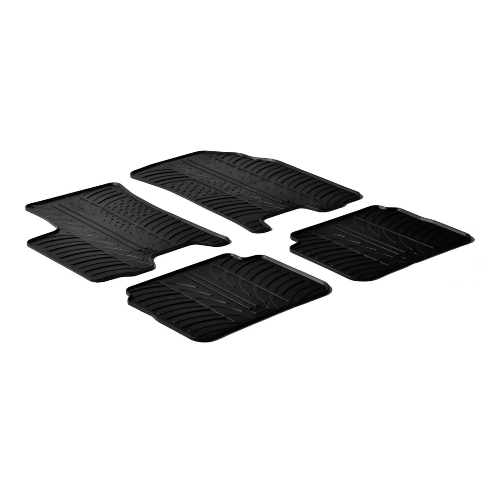 Tailored rubber mats - compatible for  Chevrolet Aveo 3p (02/05>05/08) -  Chevrolet Aveo 5p (09/02>05/08) -  Daewoo Kalos 3p (02/05>05/08) -  Daewoo Kalos 5p (09/02>05/08)
