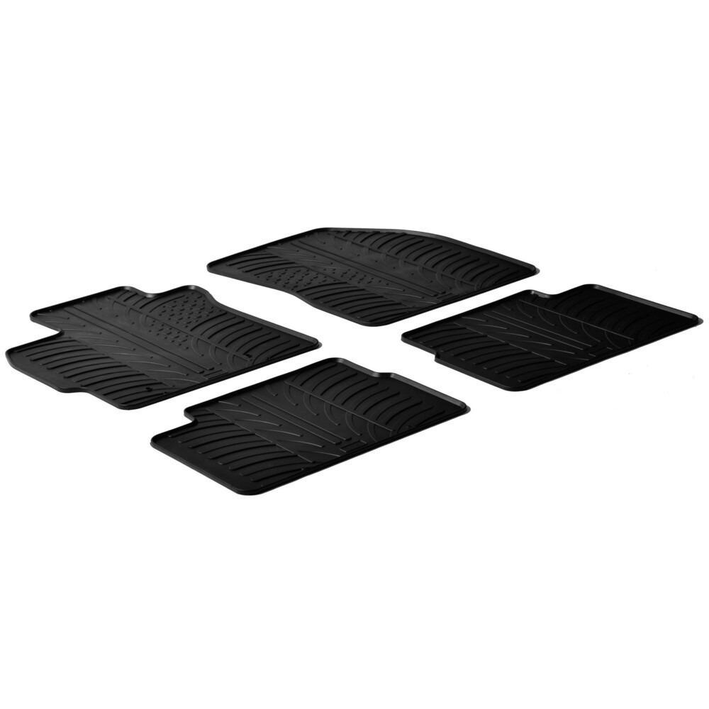 Tailored rubber mats - compatible for  Toyota Auris 3p (04/07>11/12) -  Toyota Auris 5p (04/07>11/12)