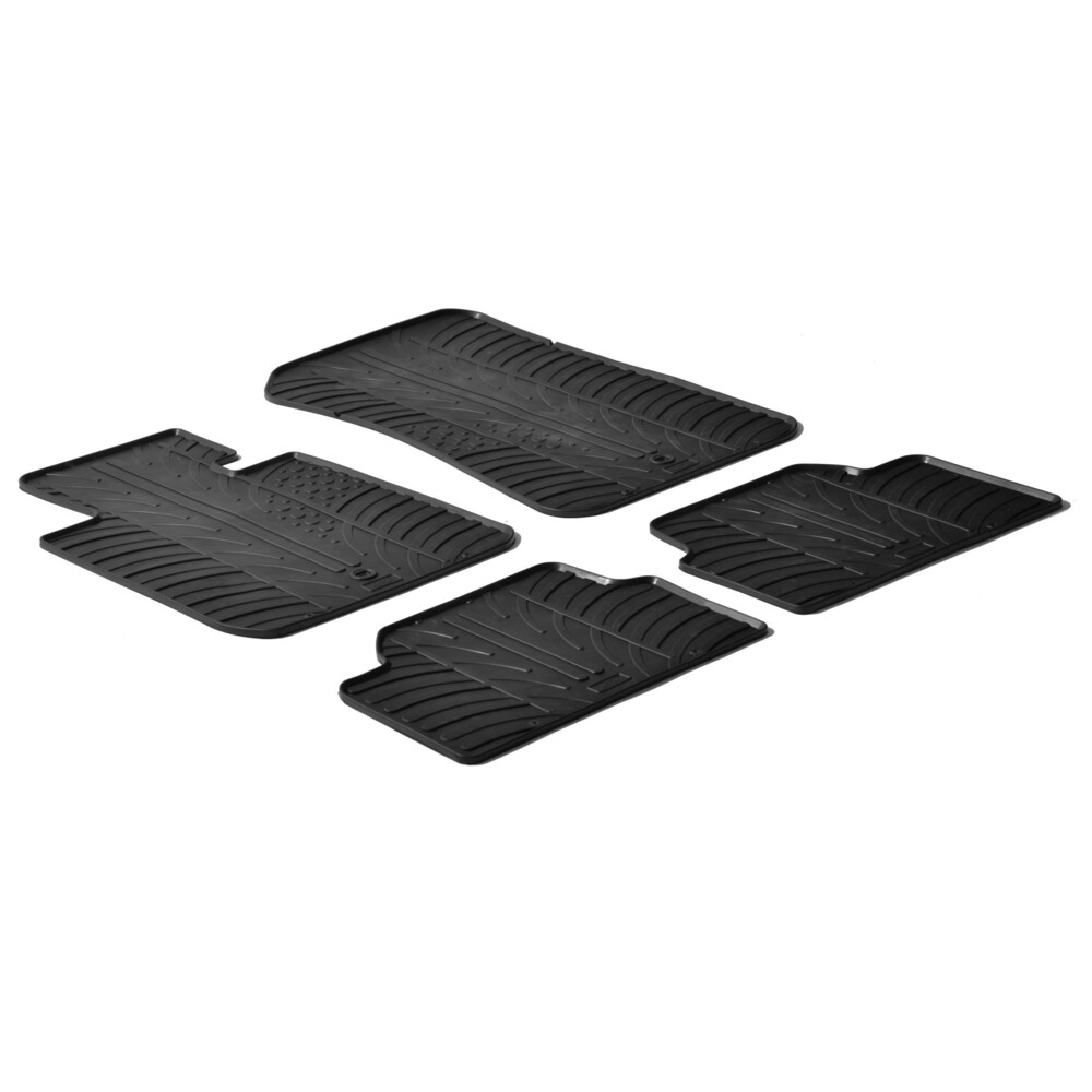 Tailored rubber mats - compatible for  Bmw Serie 1 (E81) (03/07>06/12) -  Bmw Serie 1 (E87) (09/04>08/11) -  Bmw Serie 1 Cabrio (E88) (03/08>09/11) -  Bmw Serie 1 Coupè (E82) (09/07>12/13)