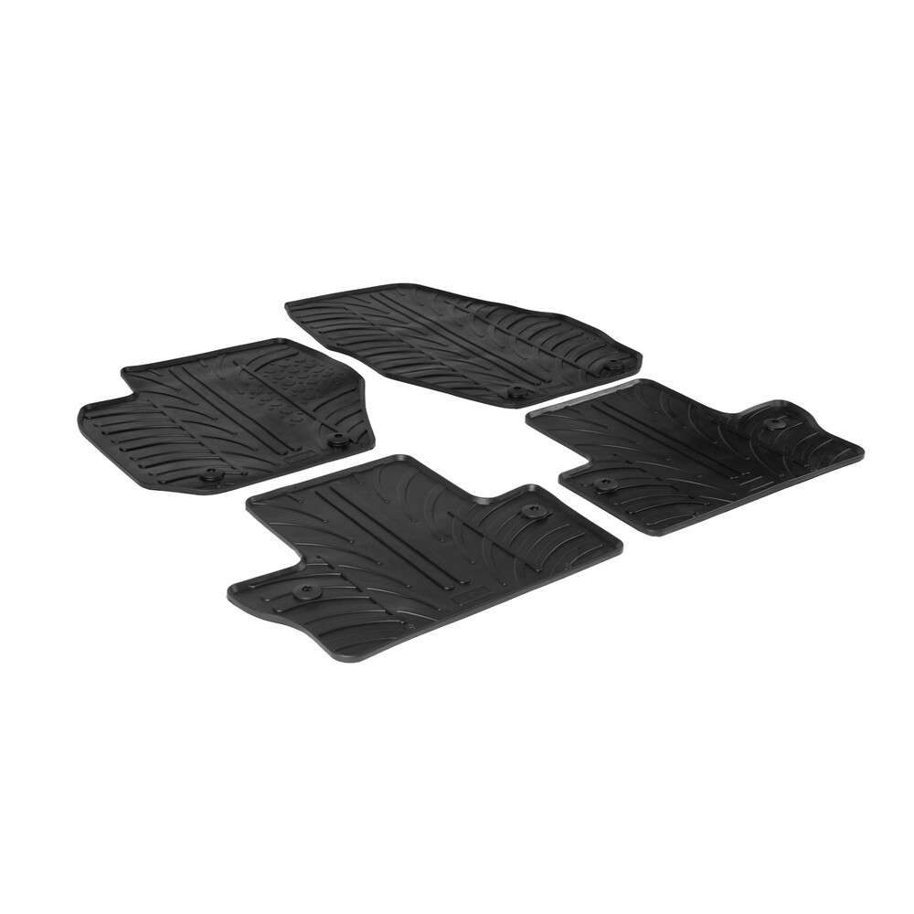 Tailored rubber mats - compatible for  Volvo S60 (09/10>10/18) -  Volvo S60 Cross Country (08/15>10/18) -  Volvo V60 (11/10>08/18) -  Volvo V60 Cross Country (05/15>10/18)