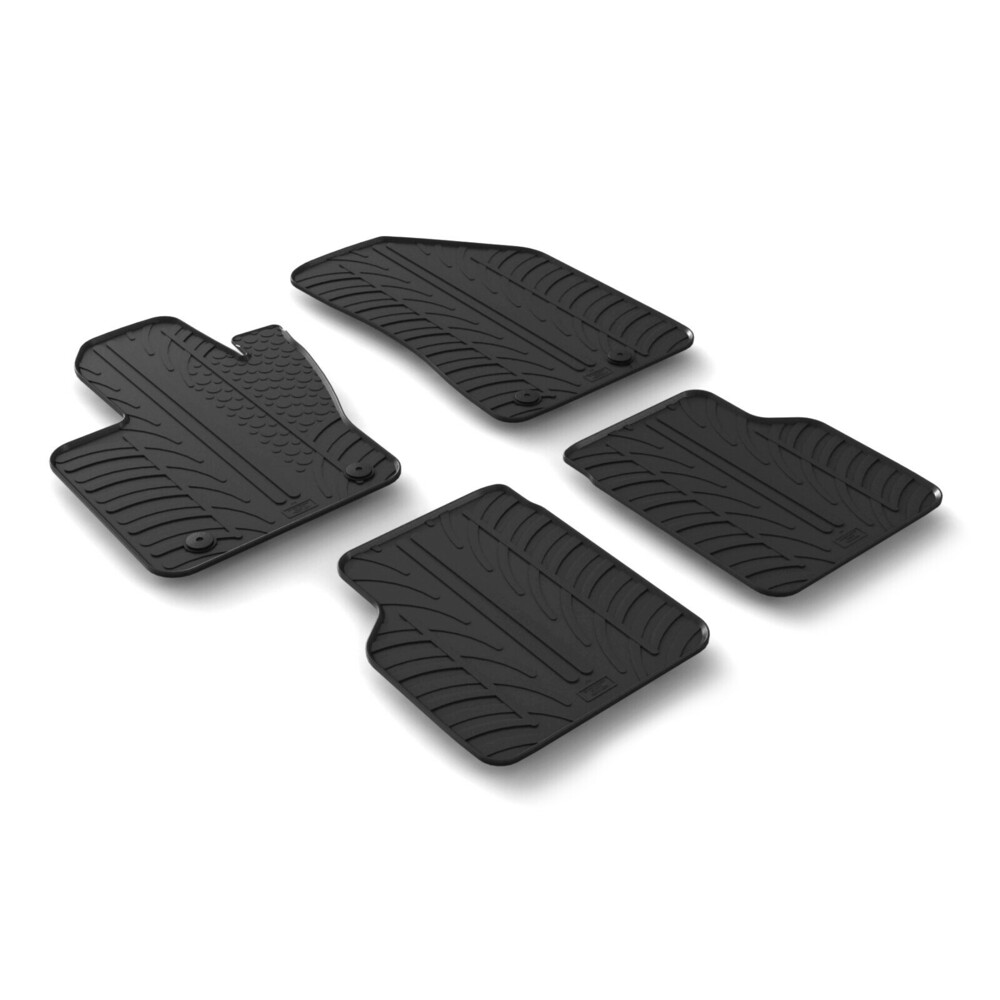 Tailored rubber mats - compatible for  Jeep Compass (07/17>)
