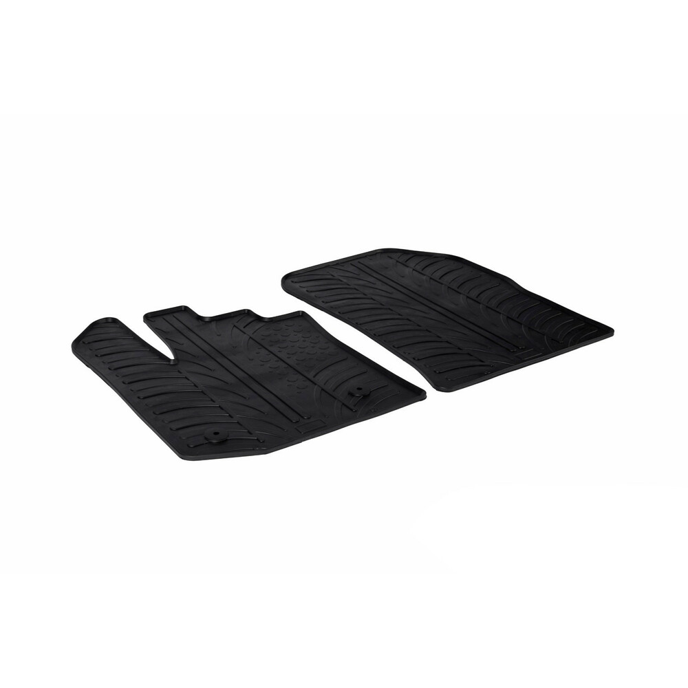 Tailored rubber mats - compatible for  Dacia Dokker Van (11/12>07/21) -  Renault Express (06/21>)