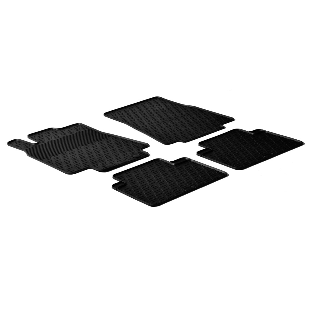 Tailored rubber mats - compatible for  Mercedes Classe A 3p (09/04>12/10) -  Mercedes Classe A 5p (09/04>09/12) -  Mercedes Classe B (05/05>09/11)