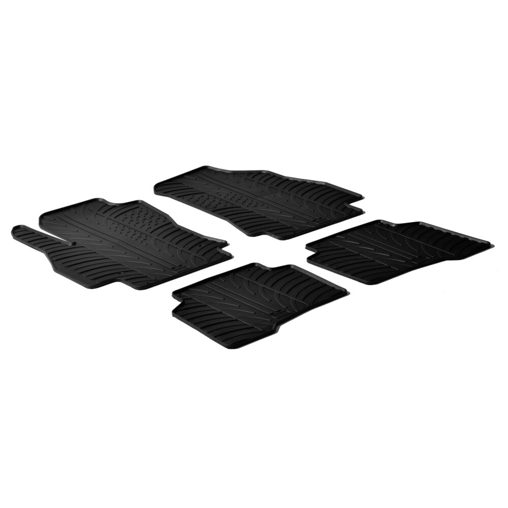 Tailored Rubber Mats - Compatible For Citroen Nemo 5P (12/08>03/14) - Citroen Nemo Van (12/08>03/14) - Fiat Fiorino (11/07>) - Fiat Qubo 5P (09/08>05/20) - Peugeot Bipper (05/08>03/14) - Peugeot Bipper Tepee (03/09>12/17)