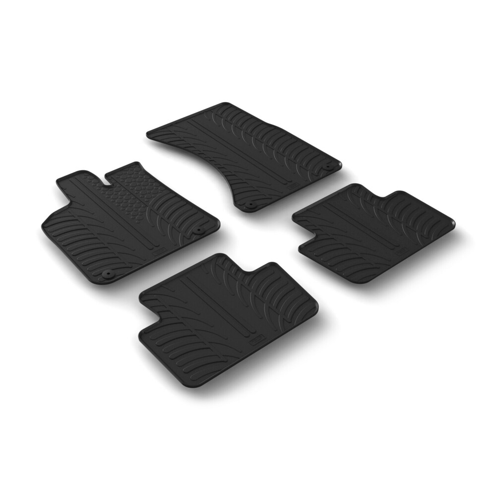 Tailored rubber mats - compatible for  Porsche Macan (12/13>) automatic