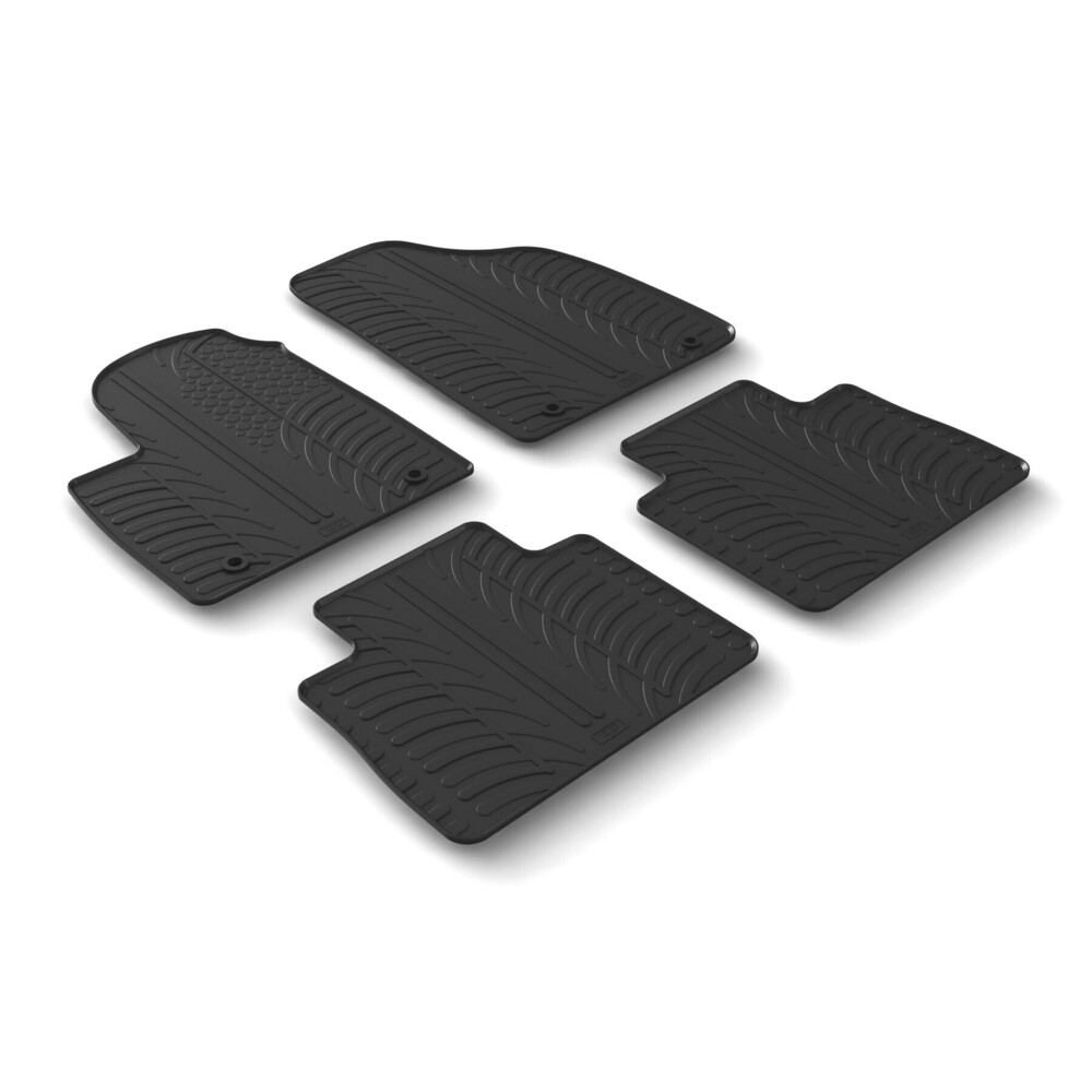 Tailored rubber mats - compatible for MG HS (04/21>09/24) manual