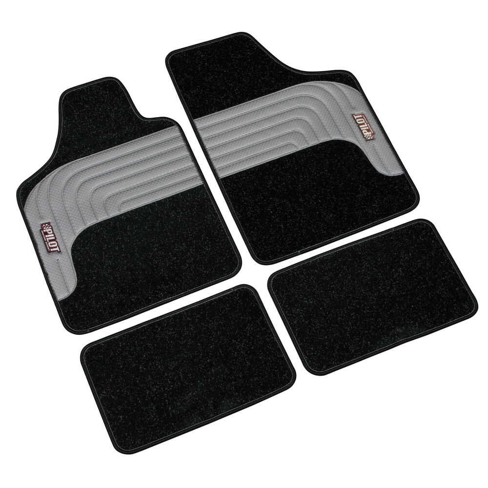 Kumo, serie tappeti sportivi 4 pz - Nero