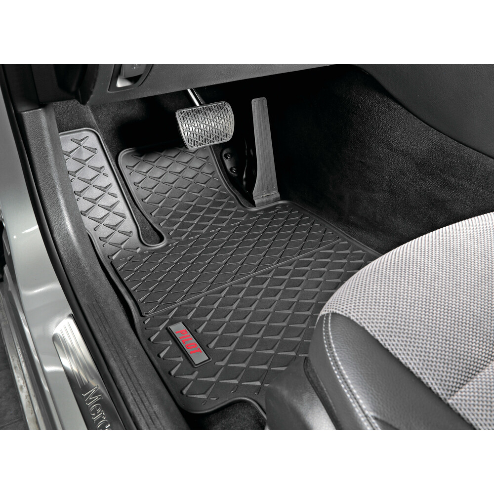 SET TAPPETI AUTO UNIVERSALI GOMMA ECO PZ.4 ACCESSORI PER AUTO