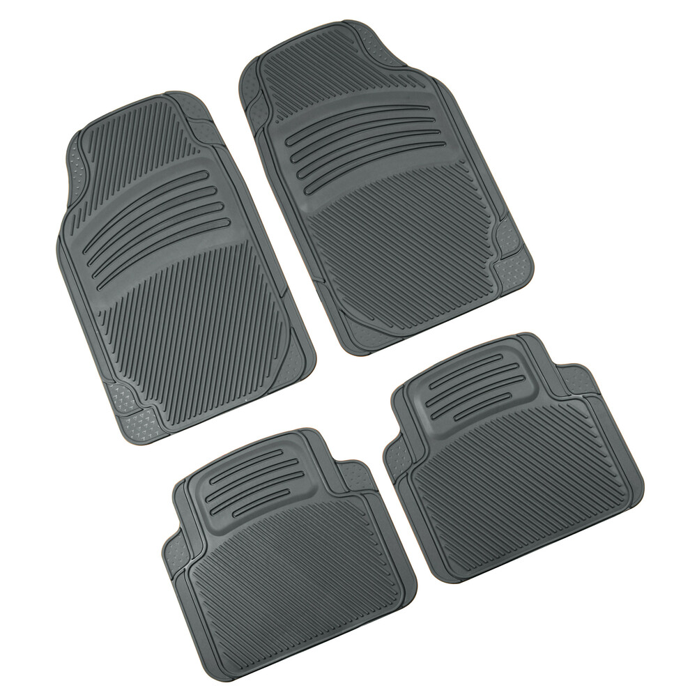 Nippo, tappeti di alta qualitá in pvc, set 4 pz - Grigio
