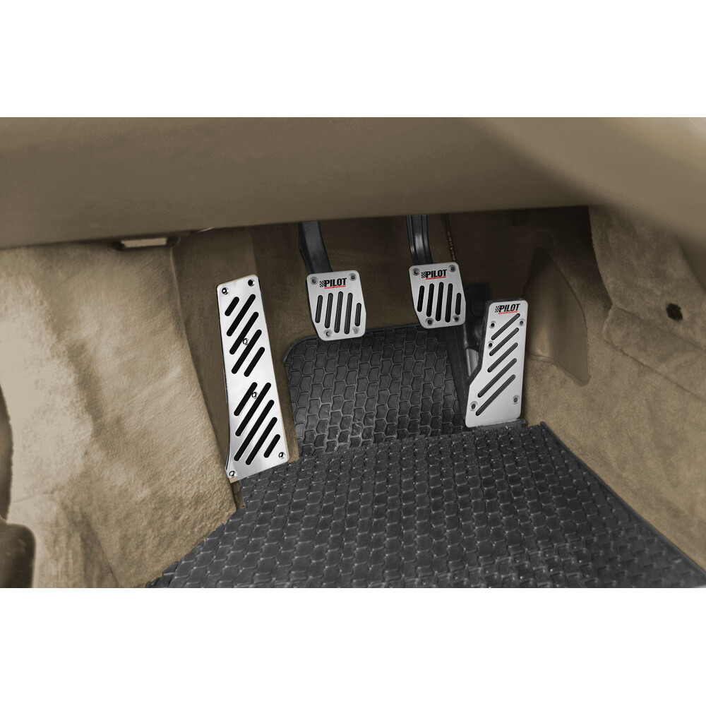 Aluminium footrest board with grips