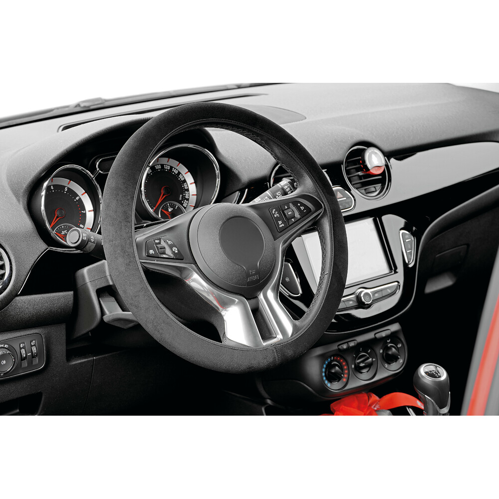 Steering wheel cover, steering wheel cover, steering wheel protector,  black, gray, Ø38 anti-slip