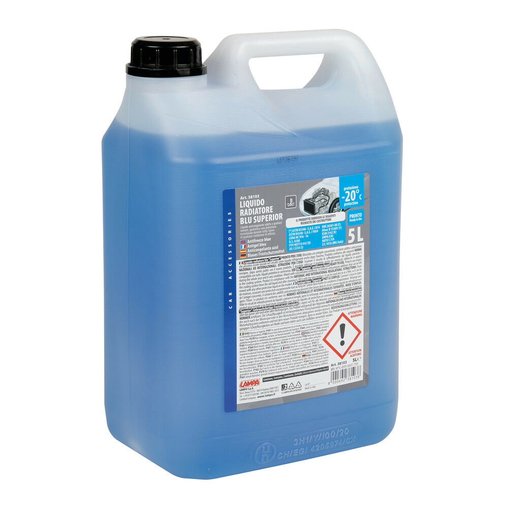 Superior-Blu G11, konzentrierte Frostschutzflüssigkeit (-20 °C) - 5 L