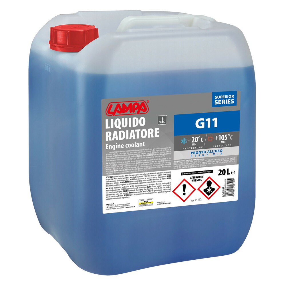 Superior-Blu G11, liquido radiatore - (-20°C / +105°C) - 20 L