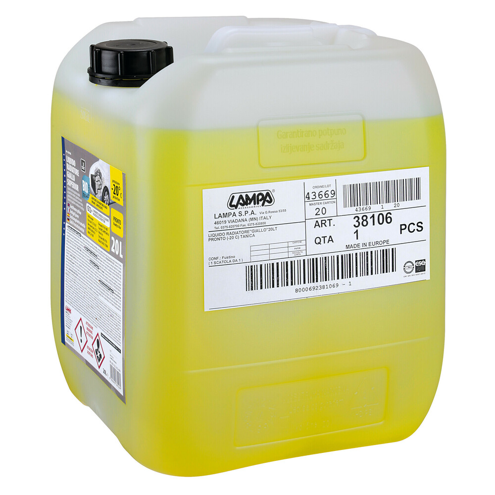 Superior-Giallo, liquido antigelo radiatore (-20C) - 5 L