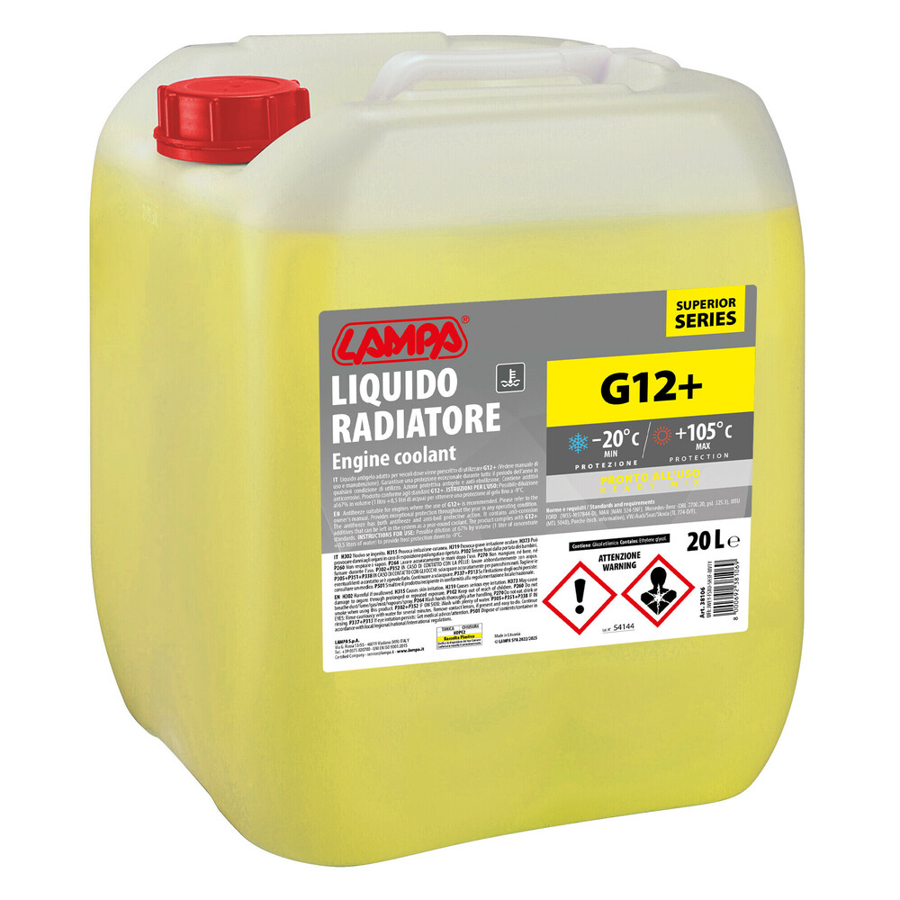 Superior-Giallo G12+, liquido radiatore - (-20°C/+105°C) - 20 L