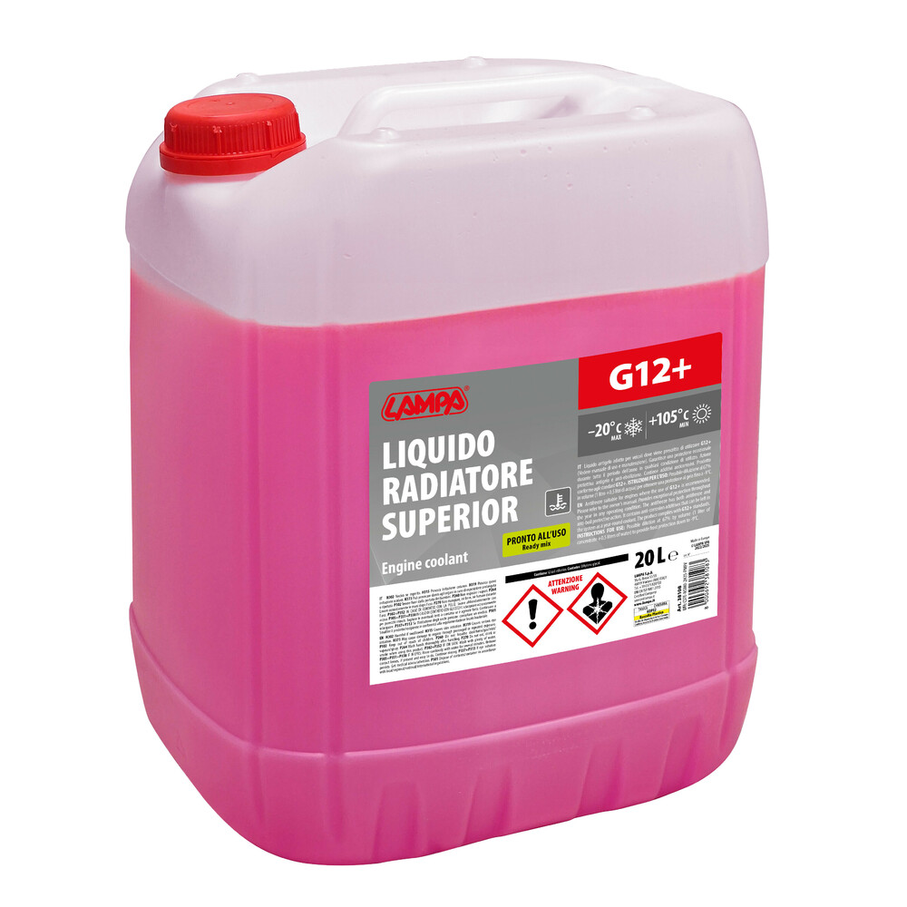 Superior-Rosso G12+, liquido radiatore - (-20°C/+105°C) - 20 L