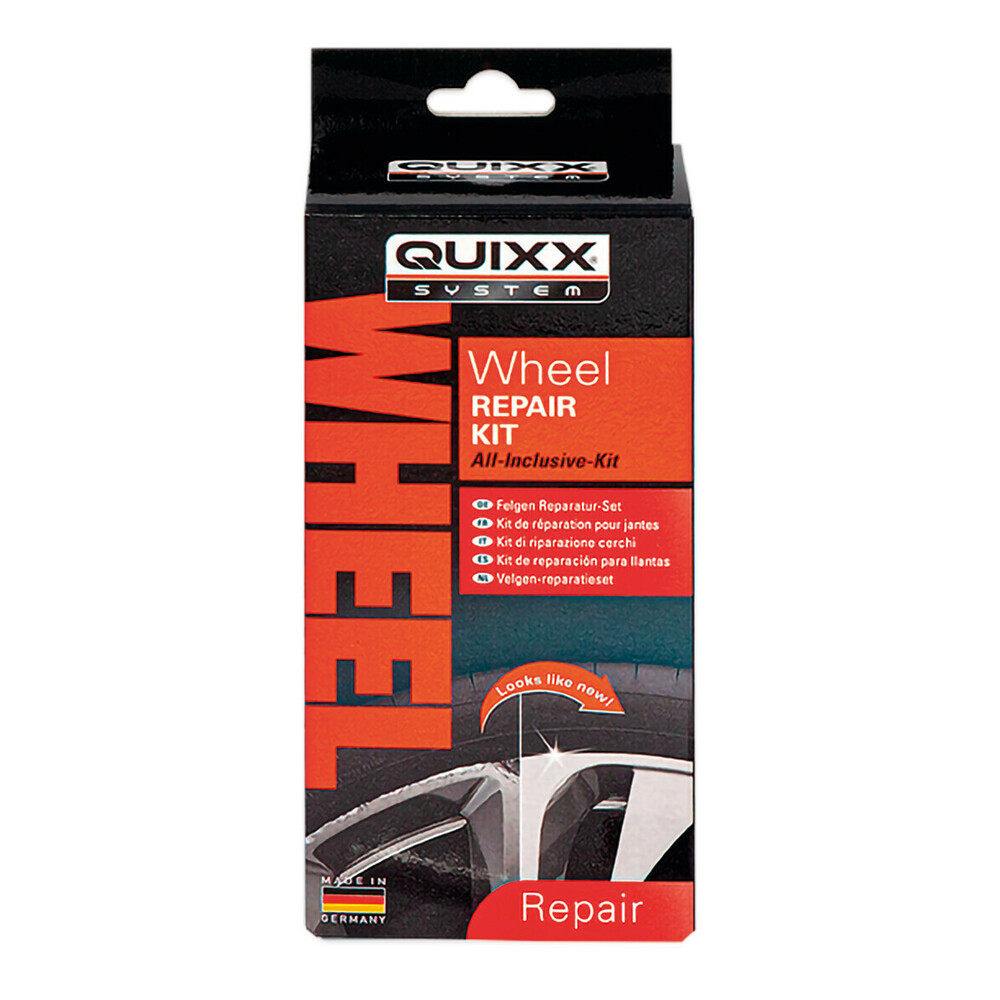 Quixx Rims Repair Set Black Alloy Rims Scratch Remover Kit Car