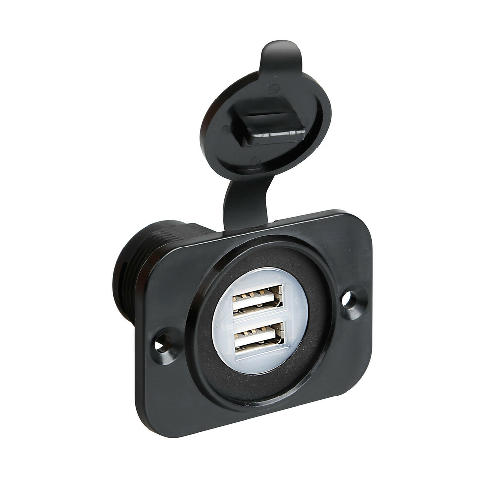 Presa Usb, DOPPIA montaggio ad incasso, 12/24V - Marchitiello 4x4