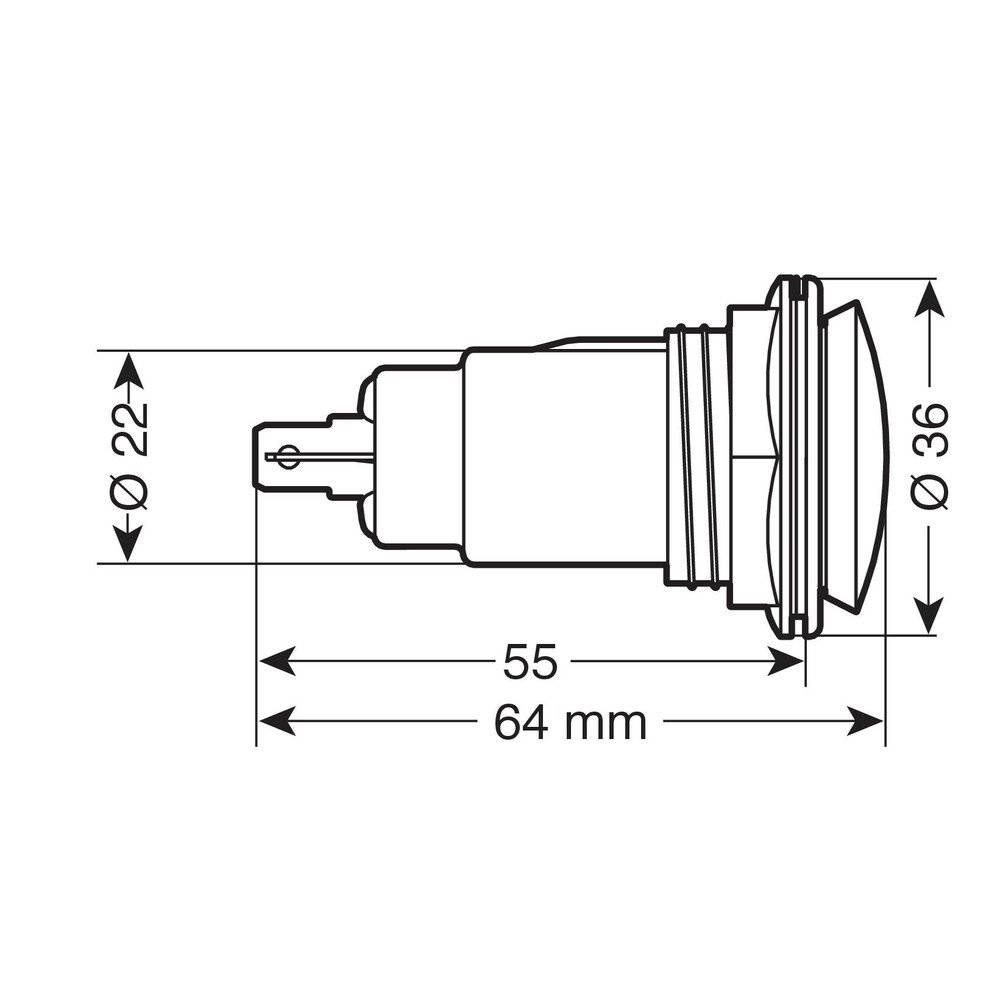 Lampa 38832 Usb-Fix Tube presa usb moto da manubrio con cablaggio