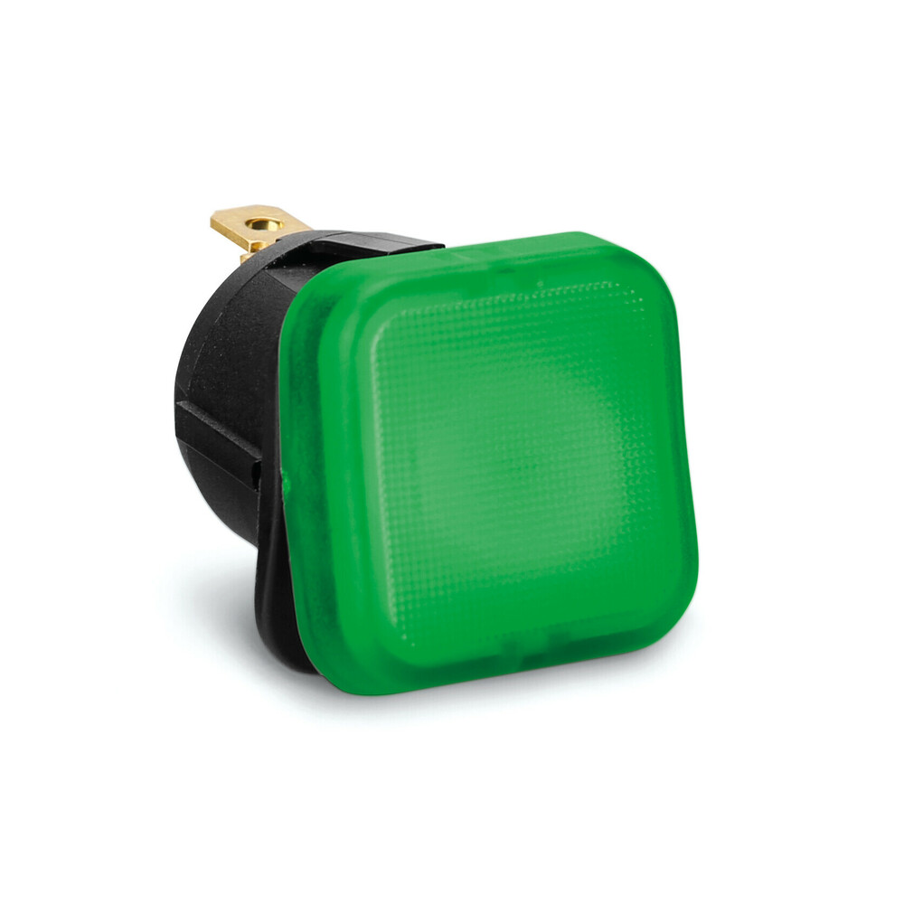 Interruttore a LED - 12/24V - Verde - 10A
