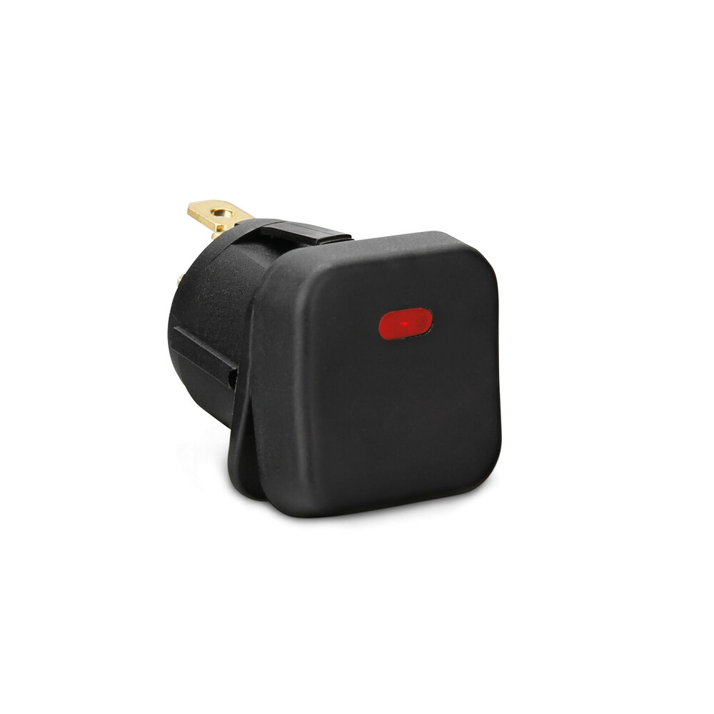 Interruttore con spia LED - 12/24V - Rosso - 10A