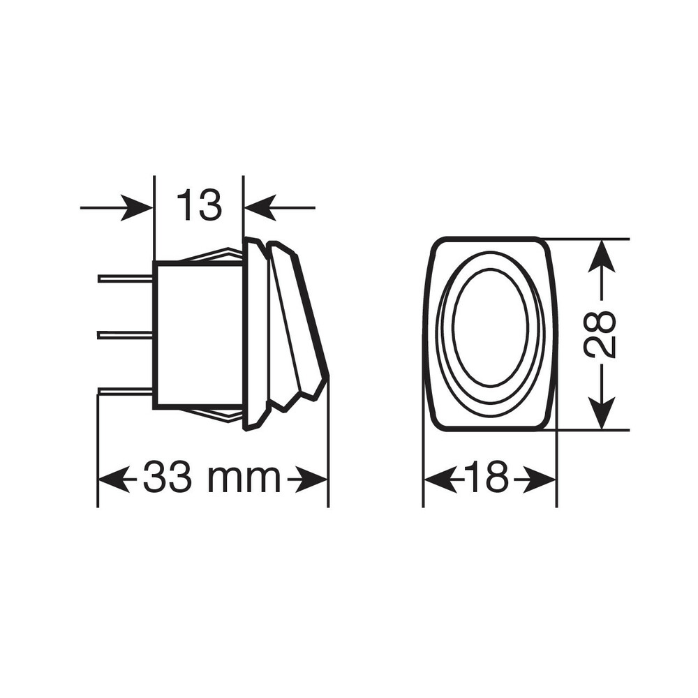 Interruttore Impermeabile IP67 12V DC 20A DPST 4 Poli – Interruttore A Cavo On/Off Con Connettore Sigillato (Blu)