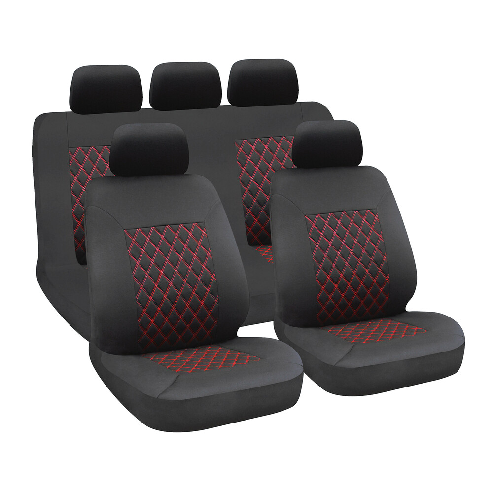 FIAT GRANDE PUNTO VAN RED WATERPROOF FRONT SEAT COVER SINGLE