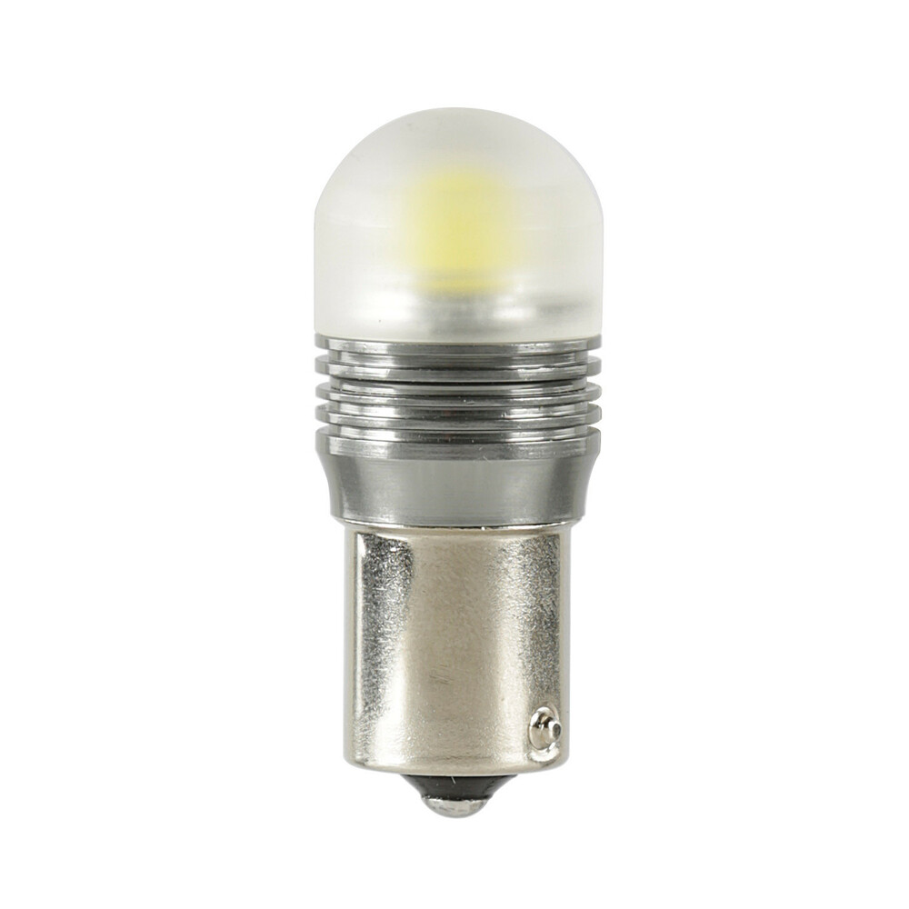 12V Led Series - 1 Super SMD x 1 chip - (P21W) - BA15s - 1 pcs - D/Blister - White - Double polarity
