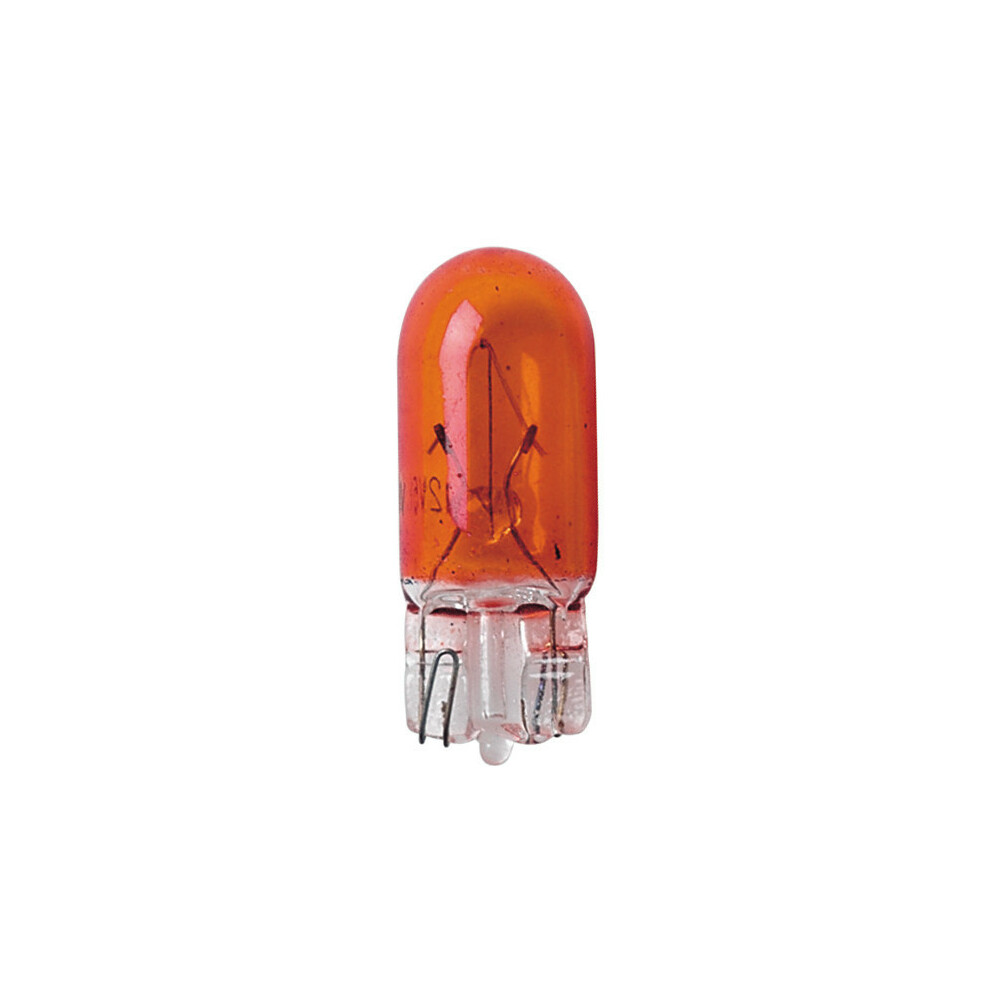 12V Lampe mit Glassockel - WY5W - 5W - W2,1x9,5d - 2 stk - D/Blister -  Orange