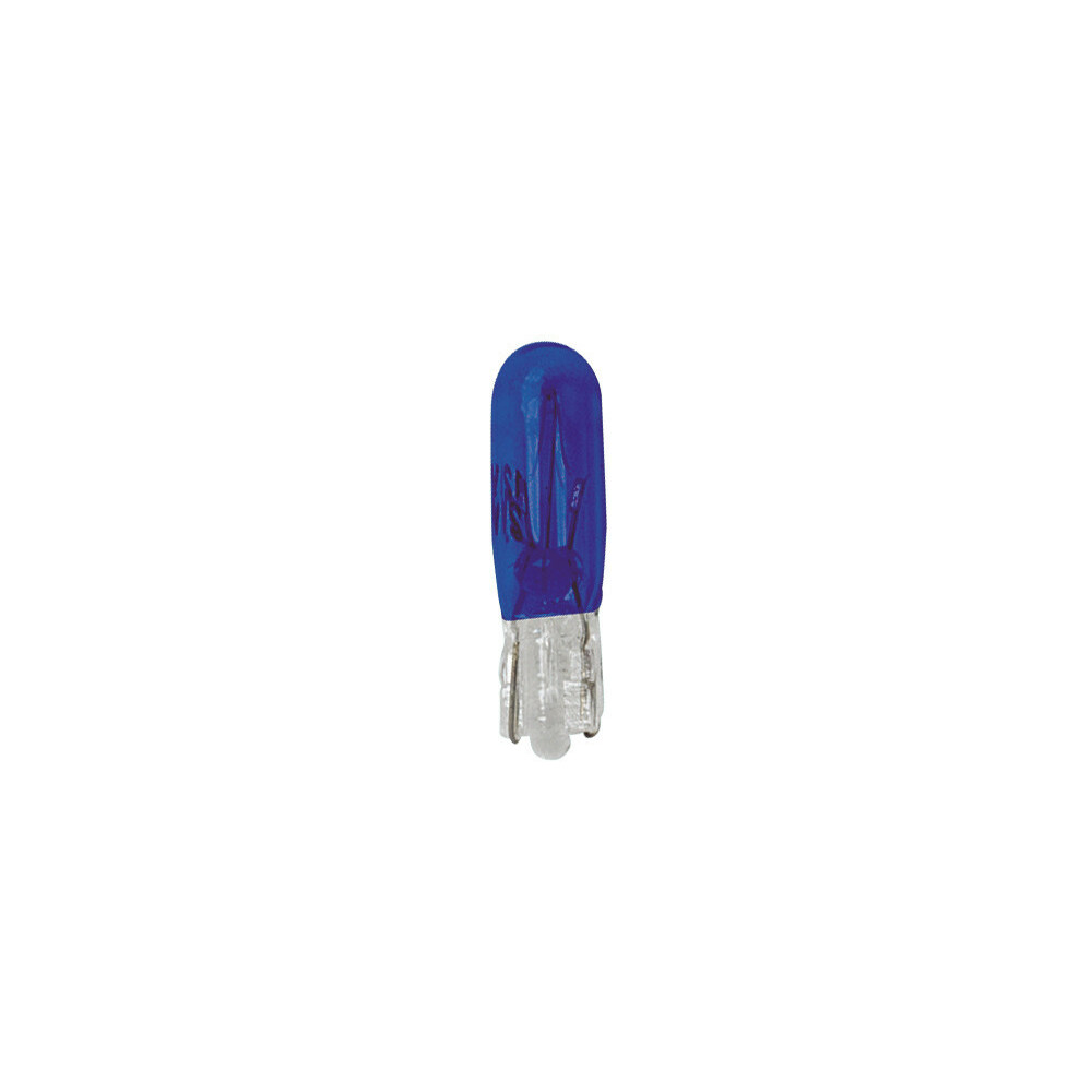 Blue T5 Wedge Bulb 12V 1.2W – Glass Base Interior Light For Audi Opel, 2-Pack