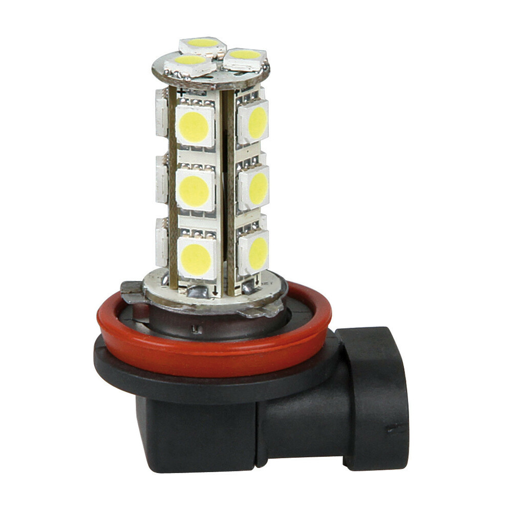 12V Hyper-Led 54 - 18 SMD x 3 chips - (H11) - PGJ19-2 - 2 pz  - Scatola Plast. - Bianco