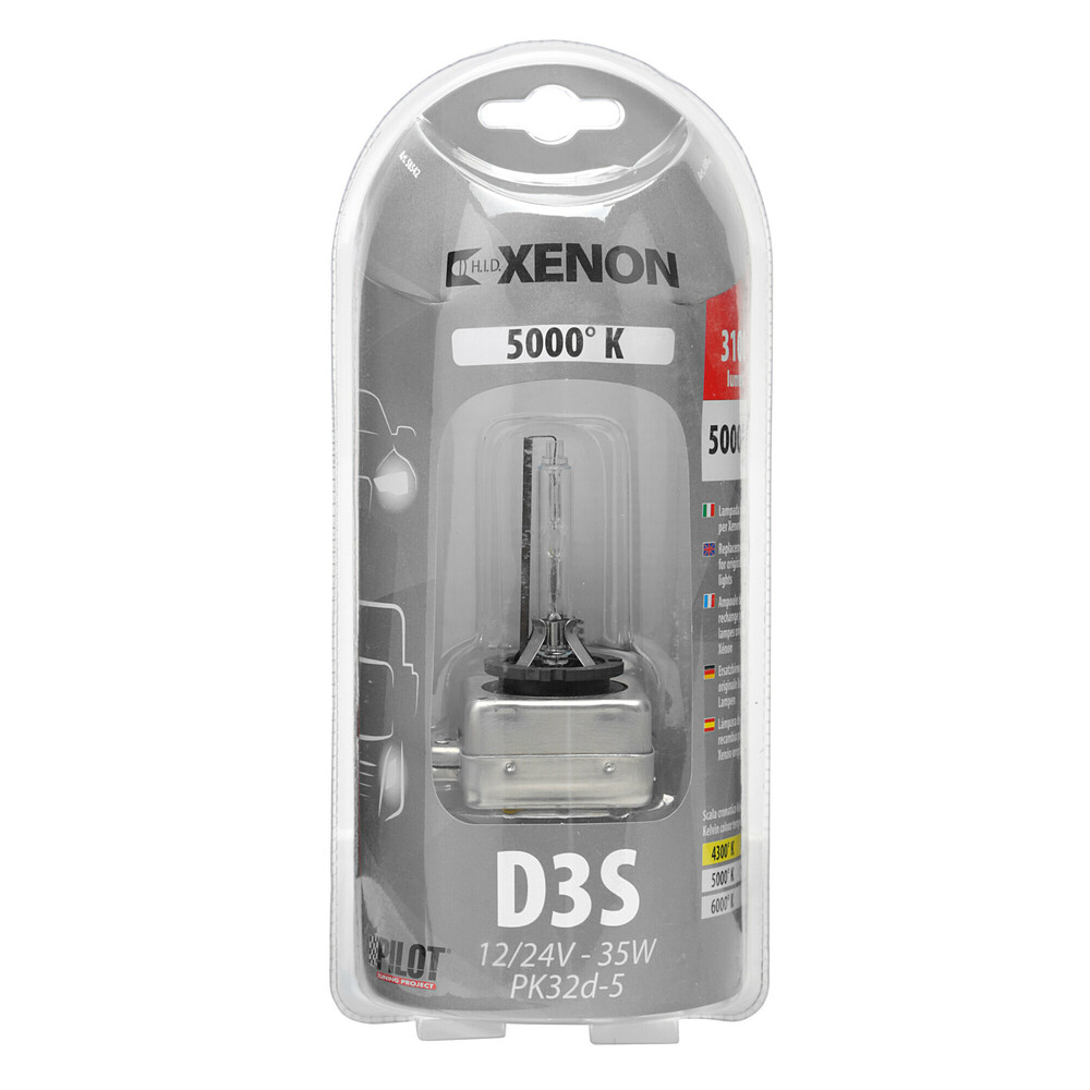 Lampe HID Xenon 5.000°K - D3S - 35W - PK32d-5 - 1 stk - D/Blister