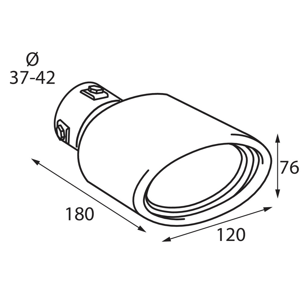 Lampa 60115 Terminale Sportivo con Angolatura Regolabile, nero, 67