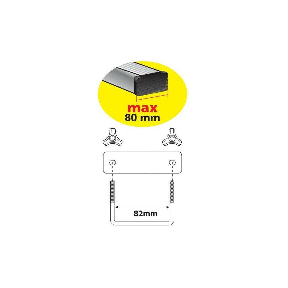 Gran-Pree, box tetto in polipropilene, 400 litri - Nero Carbon