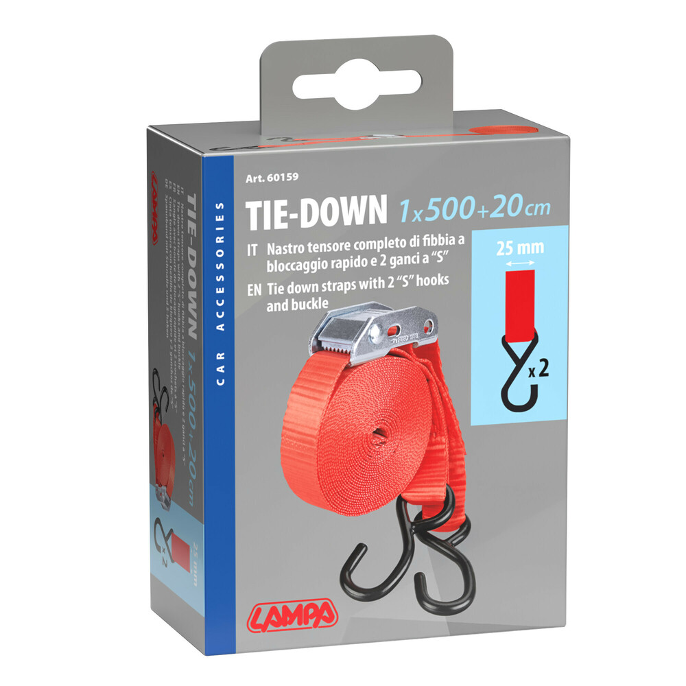 Tie down strap - 500+20 cm